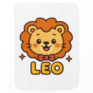 Cute Leo Zodiac Lion – Cartoon Astrology Design Baby Blanket
