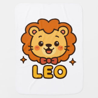 Cute Leo Zodiac Lion – Cartoon Astrology Design Baby Blanket