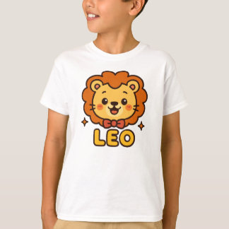 Cute Leo Zodiac Lion – Cartoon Astrology Design T-Shirt