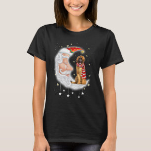 Cute Leonberger With Santa Hat Christmas Dog T-Shirt