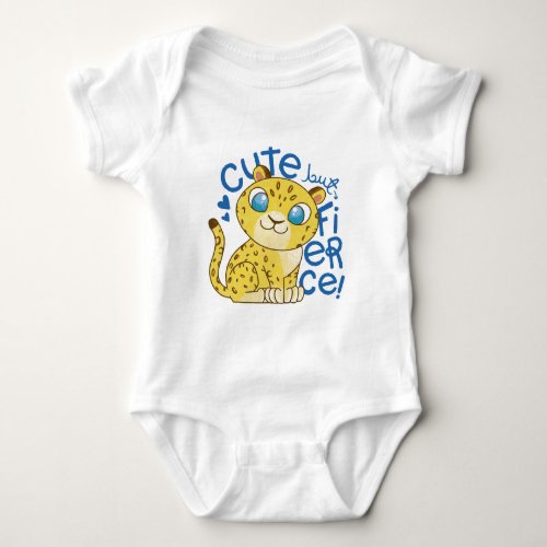 Cute leopard baby design baby bodysuit