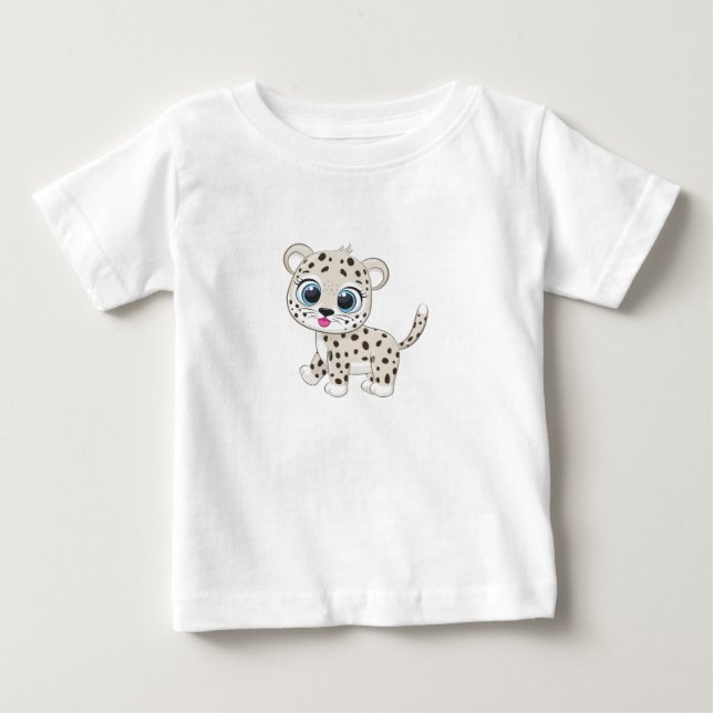 Cute Leopard Baby T-Shirt (Front)