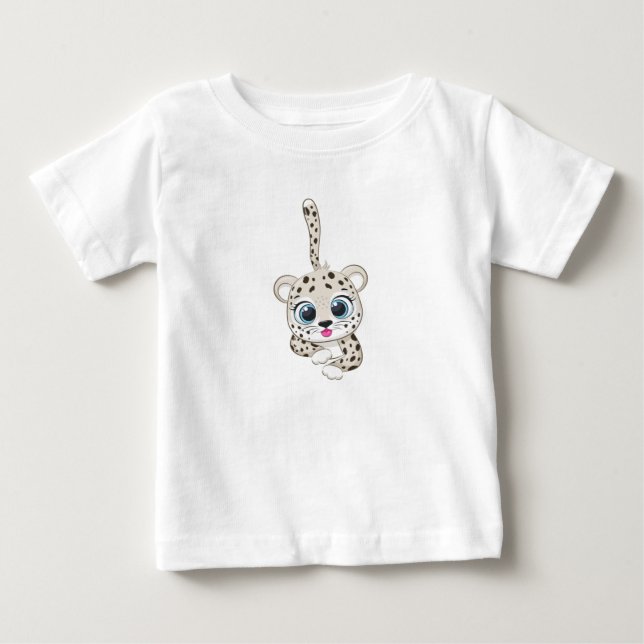 Cute Leopard Baby T-Shirt (Front)