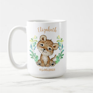 Cute Leopard Birthday Coffee Mug