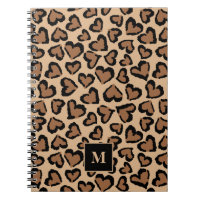 Cute Leopard Custom Monogram