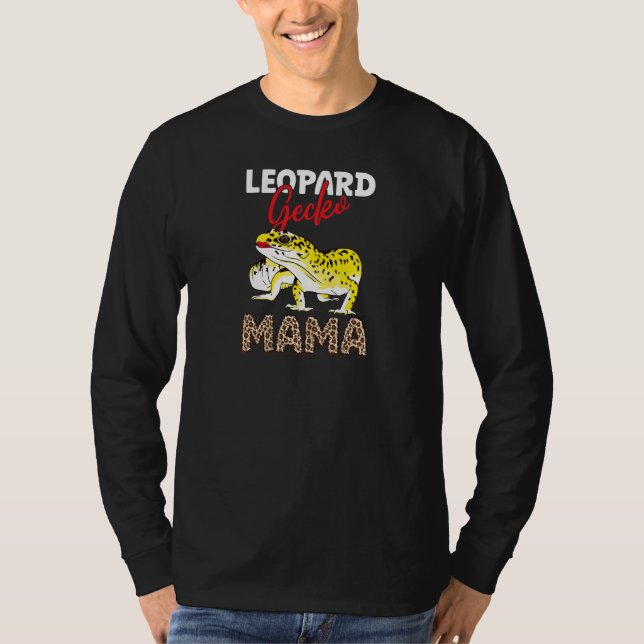 Cute Leopard Gecko Mama For Gecko T-Shirt (Front)