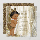 Cute Leopard Girly Ethnic Baby Girl Shower