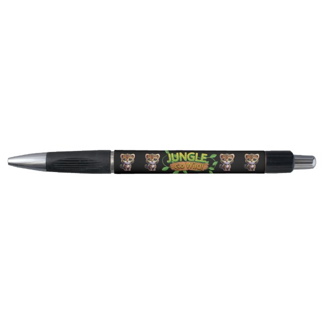 Cute Leopard Go Wild Kitty Cat Animal Character 🐆 Pen (Front)