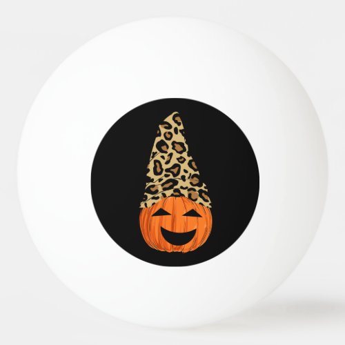 Cute Leopard Hat Pumpkin Ping Pong Ball