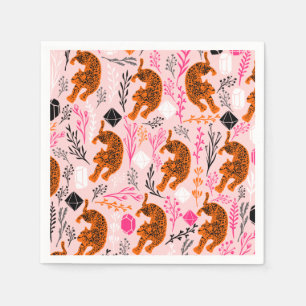 Cute Leopard Paper Napkins