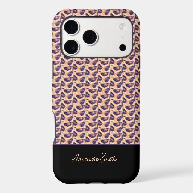 Cute Leopard Pattern Thermal Tumbler Iphone Case (Back)