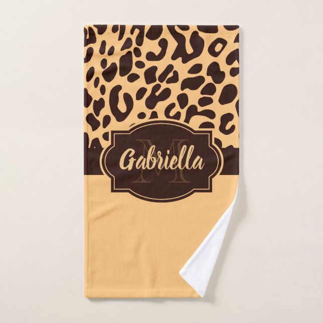 Cute Leopard Print Bath Towel Set (Hand Towel)