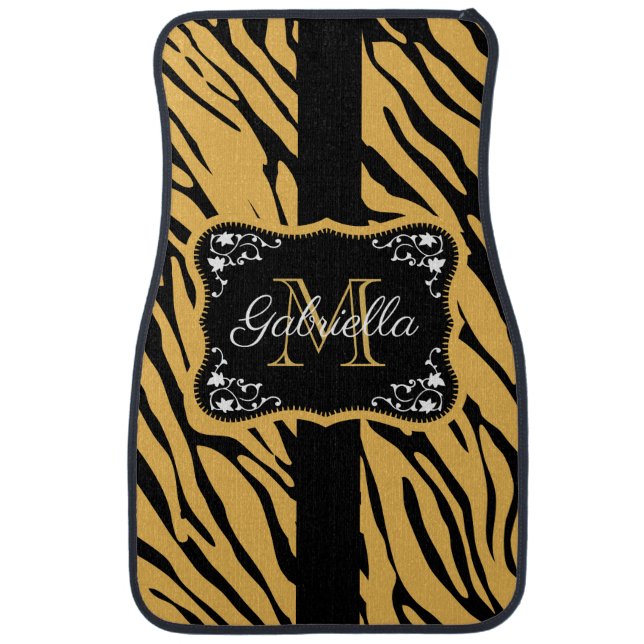 Cute Leopard Print Car Floor Mat (Front)