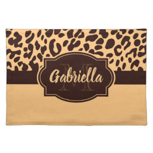 Cute Leopard Print Cloth Placemat