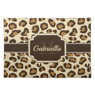 Cute Leopard Print Cloth Placemat