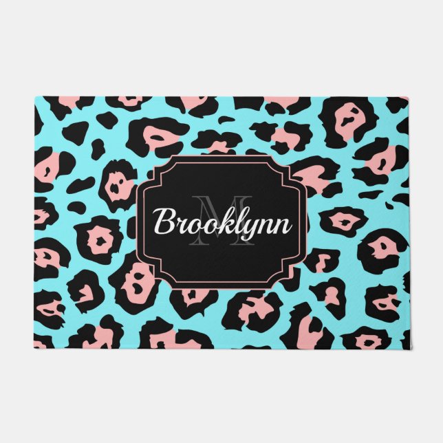 Cute Leopard Print Doormat (Front)