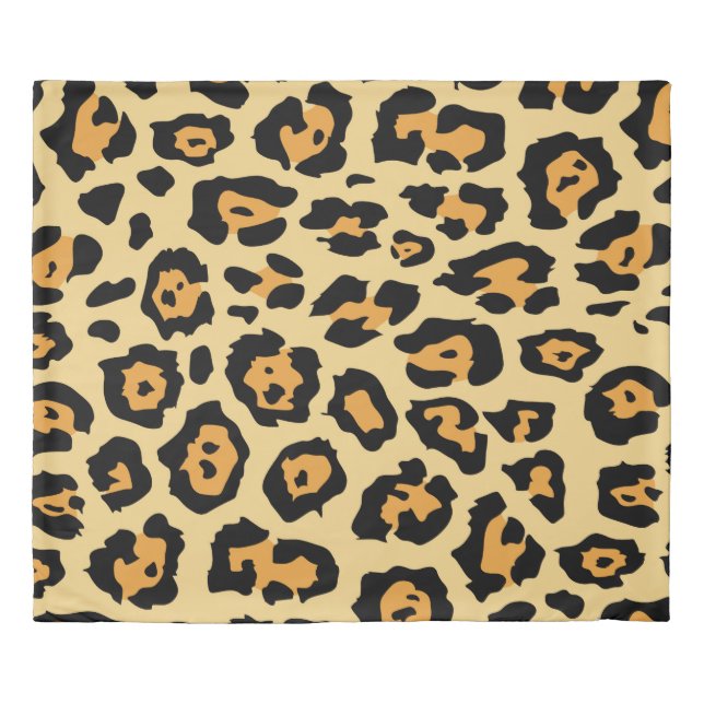 Cute Leopard Print Duvet Cover (Front)