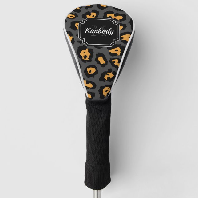 Cute Leopard Print Golf Head Cover (Front)