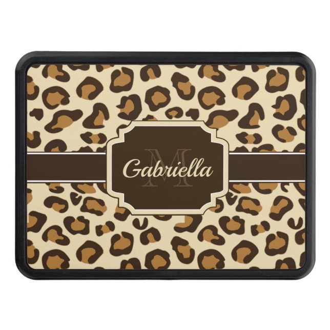 Cute Leopard Print Hitch Cover (Front)