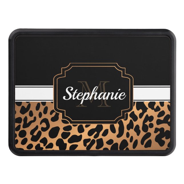 Cute Leopard Print Hitch Cover (Front)