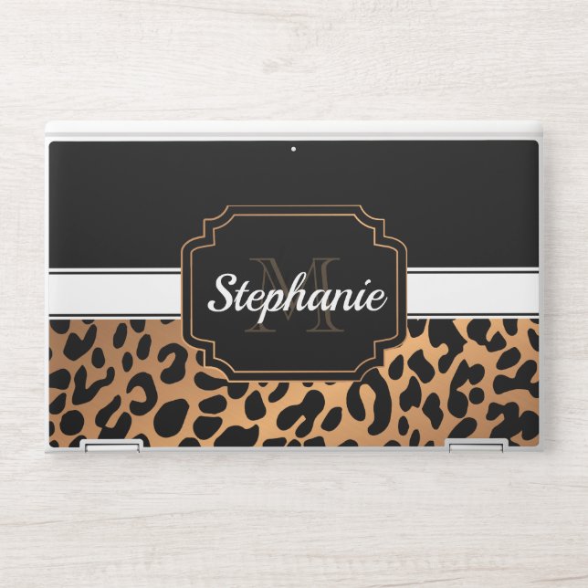 Cute Leopard Print HP Laptop Skin (Front)