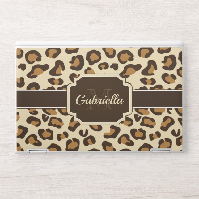 Cute Leopard Print HP Laptop Skin (Front)