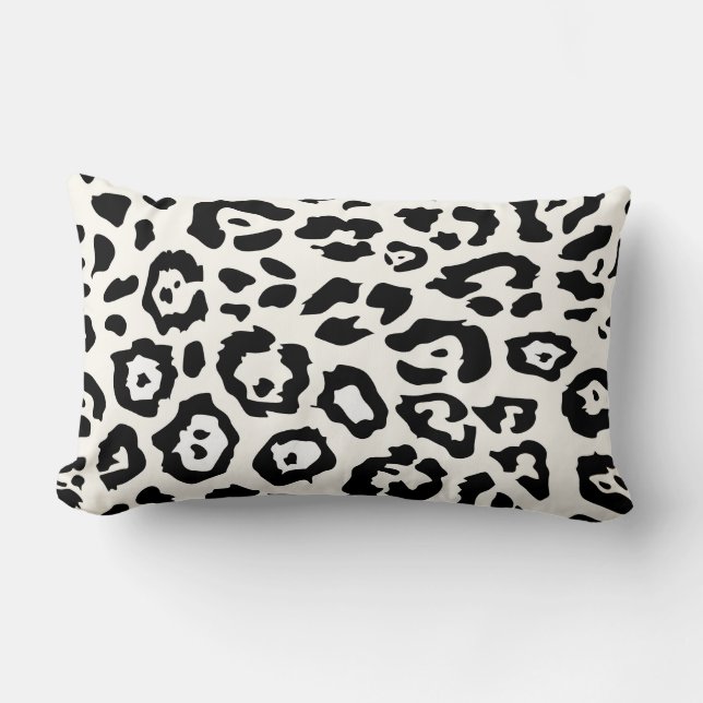 Cute Leopard Print Lumbar Pillow (Front)