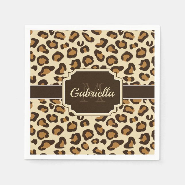 Cute Leopard Print Napkins (Front)