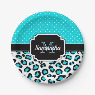 Cute Leopard Print Paper Plates