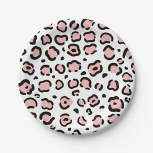 Cute Leopard Print Paper Plates