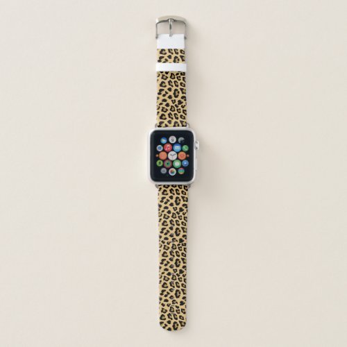 Cute Leopard Print Pattern Apple Watch Band