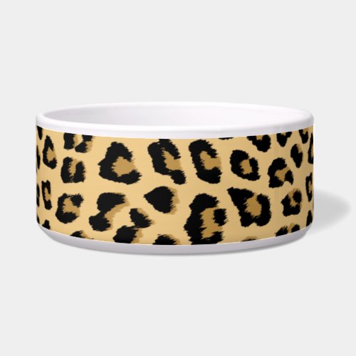 Cute Leopard Print Pattern Bowl