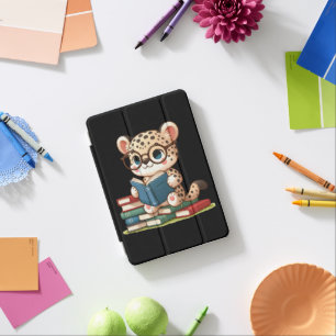 Cute Leopard Reading iPad Mini Cover