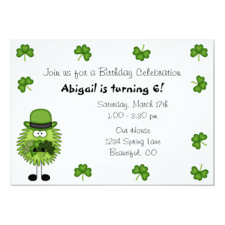 Cute Leprechaun Irish St Patrick's Day Birthday Card