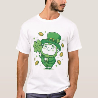 Cute Leprechaun Lucky Clover Shirt