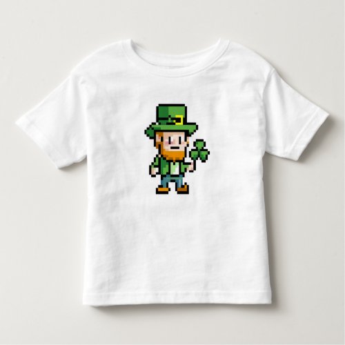 Cute Leprechaun Shamrock Lucky St Patricks Day Toddler T_shirt