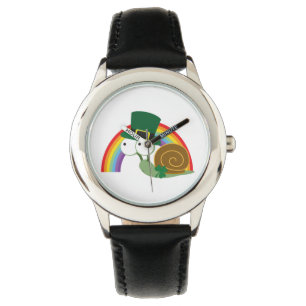 Cute Leprechaun Snail Watch