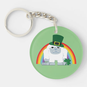 Cute Leprechaun Yeti Keychain