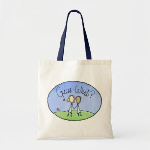 Cute Lesbian Couple Guess What Tote Bag