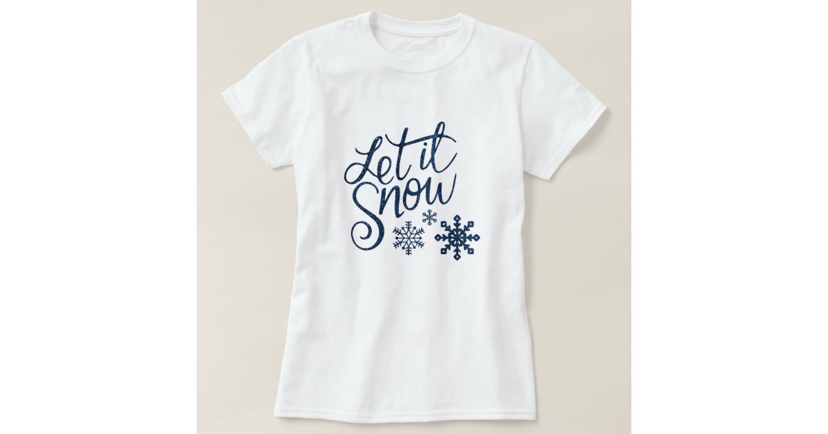 snowflakes t shirt