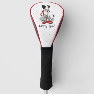 Cute Let's Go! Jack Russell Terrier (tri-color 1) Golf Head Cover