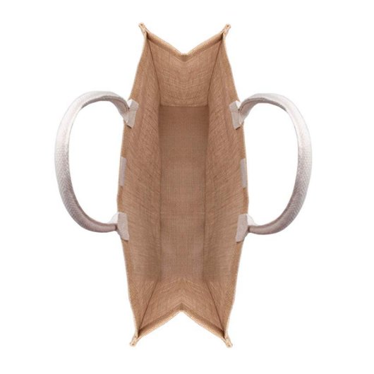 Cute Letter B Monogram Canvas Grocery Tote Bag (Open)