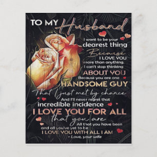 Cute Letter For Husband Family Decoration Flyer