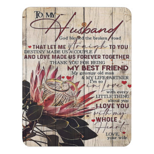 Cute Letter To Husband   Cool Design Gift   Door Sign