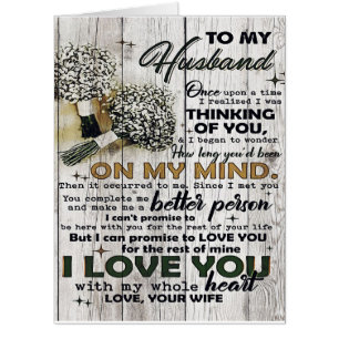 Cute Letter To Husband   Lovely Gift   Father Day Card