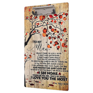 Cute Letter To Husband | Lovely Gift For Husband Clipboard