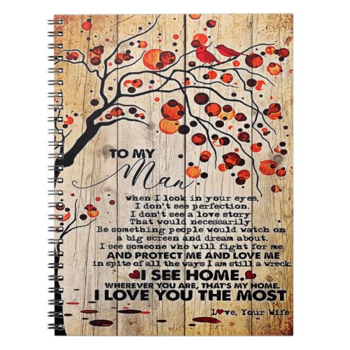 Cute Letter To Husband  Lovely Gift For Husband Notebook
