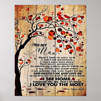 Cute Letter To Husband | Lovely Gift For Husband Poster