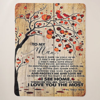 Cute Letter To Husband | Lovely Gift For Husband Sherpa Blanket