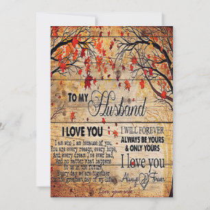 Cute Letter To Husband Lovely Holiday Gift Card